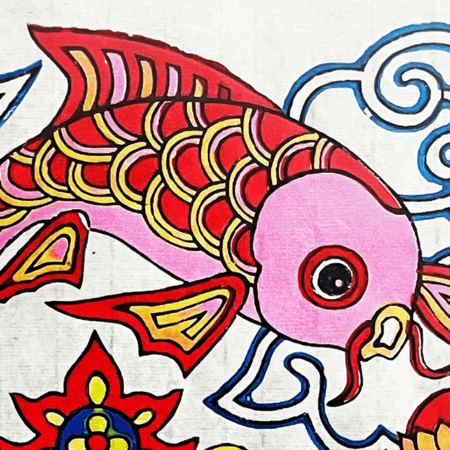 Fish Leaping over the Dragon Gate New Year's Picture Detail 2